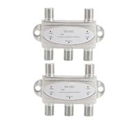 FAUOSWUK Switch DiSEqC 4x1, Splitter per Segnale Satellitare da 950 a 2400 MHz per Ricevitore FTA, con Controllo DiSEqC 1.0 2.0