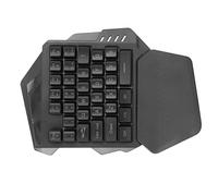 FAUOSWUK Tastiera da Gioco a una Mano, Tastiera da Gioco a 35 Tasti Mini Tastiera da Gioco Portatile 2.4G 8 RGB Retroilluminato ABS Tastiera Meccanica Cablata Mini Tastiera a Mano