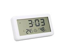 FAUOSWUK Termometro Igrometro LCD Versatile con Ampio Display e Supporto Regolabile per Uso Interno 1 Pezzo