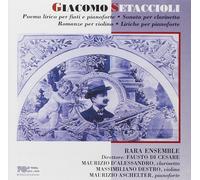 Fausto Di Cesar Setaccioli: Poema Lirico for Piano & Winds / Sonata for Cla (CD)