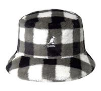 Faux Fur Bucket Kangol Black Check L Unisex Adulti, Nero