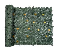 Faux Greenery Sfondo - edera artificiale privacy recinzione schermo da parete | Schermo di privacy per giardino | sfondo artificiale decorativo traspirante antiruggine per verde all'aperto Gründu