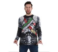 Faux Real Bacio Il Demone Brutto Natale Maglione Camicia Costume F152423