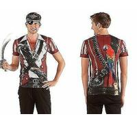 Faux Real Sublimazione Cappa e Spada Pirata Vestito T-Shirt S-2Xl