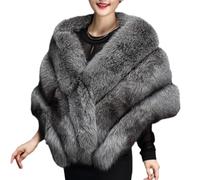 Faux Shawl - Winter Shoulder Shrink - Faux Coat | Fashion Warm cozys Scarf, Exquisite and Comfortable, Elegant Stole for Evening Dress, Wedding any outfit with our Fauxs furs Shawl