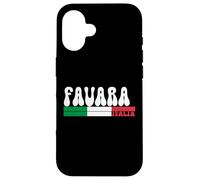 FAVARA City Italia Vintage Bandiera Italia per gli amanti dei viaggi Custodia per iPhone 16