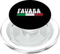 FAVARA City Italia Vintage Bandiera Italia per gli amanti dei viaggi PopSockets PopGrip per MagSafe