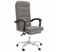 Favemtsl Sedia da ufficio ergonomica, con funzione reclinabile, colore | Poltrona girevole regolabile con poggiapiedi e tessuto imbottito traspirante per un comfort ottimale in studio.