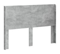 Favemtsl Testiera in legno grigio cemento, 141,5 x 7 x 100 cm, per telaio | Il moderno design a doghe verticali nella camera da letto garantisce un aspetto elegante e una stabilità affidabile dello