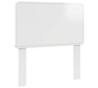 Favemtsl Testiera per letto in legno bianco lucido, 93 x 3 x 100 cm | Testiera moderna dal design semplice per la camera da letto, con retro rifinito tutto intorno, posizionabile liberamente