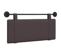 Favemtsl Testiera sospesa 110 x 55 cm, montaggio a parete, tessuto marrone | Cuscino imbottito da parete per camera da letto, cuscino da parete salvaspazio con gancio flessibile.