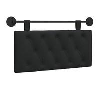 Favemtsl Testiera sospesa nera, 90 x 55 cm, montaggio a parete, cuscino da | Imbottitura da parete salvaspazio per camera da letto e corridoio, tessuto morbido con schiuma per una comoda seduta.
