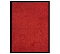 Favemtsl Zerbino rosso, 60 x 80 cm, antiscivolo, per corridoio | Forte assorbimento dello sporco con superficie in velluto e fondo in vinile antiscivolo per corridoio e ingresso.