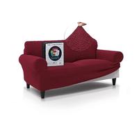 FAVERTI® Bocairent - Copridivano di alta qualità a 2 posti, in tessuto super elastico, per divani da 140 a 180 cm, modello Bocairent, super regolabile, elegante al tatto in cotone