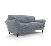 FAVERTI® Copridivano 2 posti super elastico da 140 a 180 cm | modello BUFALI | grigio chiaro | copridivano ideale per qualsiasi forma di divano | proteggi divano di qualità in tessuto jacquard 3D