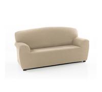 FAVERTI® Copridivano 3 posti elasticizzato universale da 180 a 220 cm | modello reale | beige | copridivano | protezione di qualità in tessuto jacquard tatto cotone