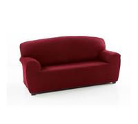 FAVERTI® Copridivano 3 posti elasticizzato universale da 180 a 220 cm | modello reale | Bordeaux | copridivano | protezione di qualità in tessuto jacquard tatto cotone