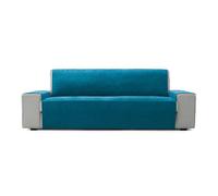 FAVERTI® Copridivano a 3 posti da 160 cm | modello PEGO | blu | ciniglia extra morbida, copridivano di qualità realizzato in Spagna con materiale riciclato