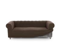 FAVERTI Copridivano Chester 3 posti da 180 a 230 cm | Modello NOVELE | Camoscio | Copridivano Chester di qualità in tessuto jacquard tatto cotone