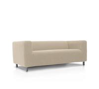 FAVERTI Copridivano compatibile con divano KLIPPAN 2 posti di Ikea | Modello NOVELE | Beige | Protezione di qualità in tessuto jacquard in cotone