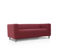 FAVERTI Copridivano compatibile con divano KLIPPAN 2 posti di Ikea | Modello NOVELE | Fucsia scuro | Protezione di qualità in tessuto jacquard al tatto di cotone