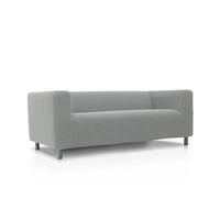 FAVERTI Copridivano compatibile con divano KLIPPAN 2 posti di Ikea | Modello NOVELE | Grigio chiaro | Protezione di qualità in tessuto jacquard in cotone