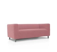 FAVERTI Copridivano compatibile con divano KLIPPAN 2 posti di Ikea | Modello NOVELE | Rosa pastello | Protezione di qualità in tessuto jacquard al tatto di cotone