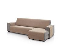 FAVERTI® Copridivano con chaise longue, bracciolo destro 240 (vista frontale) | modello PEGO | lino | ciniglia extra morbida, protezione per chaise longue di qualità realizzata in Spagna con materiale