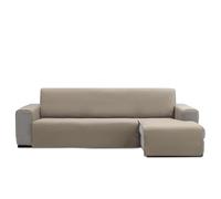 FAVERTI® Copridivano con chaise longue, imbottito, 240 cm (seduta) | modello Requena, beige, protezione compatibile sinistro/destro, tela facile da lavare, durevole e resistente, prodotto in Spagna