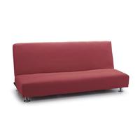 FAVERTI® Copridivano elasticizzato per divano letto a tre posti, modello reale, fucsia scuro, copridivano per letto universale, protezione di qualità, tessuto jacquard in cotone