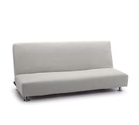 FAVERTI® Copridivano elasticizzato per divano letto a tre posti, modello reale, grigio chiaro, copridivano per letto universale, protezione di qualità in tessuto jacquard, in cotone