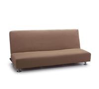 FAVERTI® Copridivano elasticizzato per divano letto a tre posti, modello Reale, in camoscio, copridivano per letto universale, con protezione di qualità in tessuto jacquard e in cotone