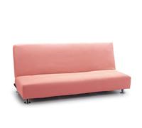 FAVERTI® Copridivano elasticizzato per divano letto a tre posti, modello reale, rosa pastello, copridivano per letto universale, protezione di qualità in tessuto jacquard al tatto di cotone