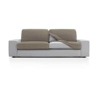 FAVERTI® Copridivano super elastico con misure tra 50-85 cm per 45-70 cm e 10-20 cm di altezza | Modello NOVELE | Fodera per seduta o schienale di poltrona o divano lino