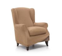 FAVERTI® Fodera elastica per poltrona da 70 a 100 cm | Modello Reale | Doré | Fodera regolabile per poltrona paraorecchie universale | Protezione di qualità in tessuto jacquard al tatto di cotone