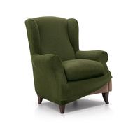 FAVERTI® Fodera elastica per poltrona da 70 a 100 cm | Modello reale | Prato | Fodera regolabile per poltrona paraorecchie universale | Protezione di qualità in tessuto jacquard al tatto di cotone