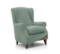 FAVERTI® Fodera elastica per poltrona da 70 a 100 cm | modello reale | turchese | fodera regolabile per poltrona paraorecchie universale | protezione di qualità in tessuto jacquard al tatto di cotone