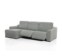FAVERTI Fodera per chaise longue, braccio corto sinistro (vista frontale) a due piedi | modello Novele, con fodera per chaise longue, super regolabile, grigio chiaro, protezione di qualità, tessuto