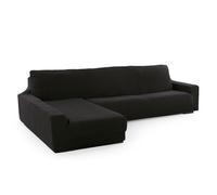 FAVERTI Fodera per chaise longue, braccio lungo sinistro (vista frontale) | Modello Novele, copripiumino super regolabile, nero | protezione di qualità in tessuto jacquard al tatto di cotone