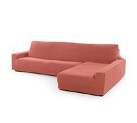 FAVERTI Fodera per chaise longue, con braccio lungo destro, vista frontale, modello Novele, super regolabile, in corallo | protezione di qualità in tessuto jacquard in cotone