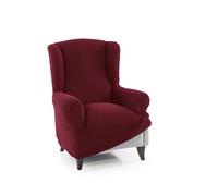 FAVERTI® Fodera super elastica per poltrona, 1 posto da 70 a 100 cm, modello NOVELE | Bordeaux | Protezione di qualità in tessuto jacquard al tatto cotone | Protezione per poltrona paraorecchie