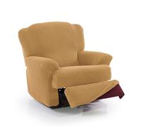 FAVERTI® Fodera super elastica per poltrona Relax da 70 a 90 cm | Modello NOVELE | Giallo | Fodera per poltrona reclinabile piedi separati | Protezione di qualità in tessuto jacquard al tatto di