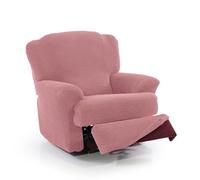 FAVERTI® Fodera super elastica per poltrona Relax da 70 a 90 cm | Modello NOVELE | Rosa pastello | Fodera per poltrona reclinabile piedi separati | Protezione di qualità in tessuto jacquard in cotone