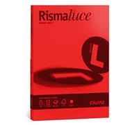 Favini 042201 Risma Luce da 125 Fogli A4, Rosso, 200 Gr