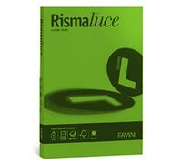 Favini 042202 Risma Luce da 125 Fogli A4, Verdone, 200 Gr
