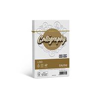 buste calligraphy lino - 120 x 180 mm - 120 gr - bianco 01 - favini - conf. 25 pezzi