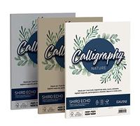 carta calligraphy nature shiro eco - a4 - 120 gr - legno - favini - conf. 50 fogli