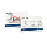 FAVINI - A171313 - Album Favini 2 - 33 x 48 cm - 110 gr - 10 fogli - liscio squadrato - Favini - 79331 - Conf. da 5 Pz. - A171313