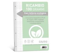 FAVINI - A474404 - Ricambi c-rinforzo ecologico - A4 - 100 gr - 40 fg - 4 mm - Favini - 90738 - Conf. da 1 Pz. - A474404