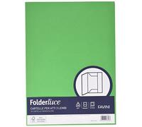 Confezione Pz 25 Cartelline 3 Lembi 24,5x34,5cm 200gr Luce Verde | Favini
